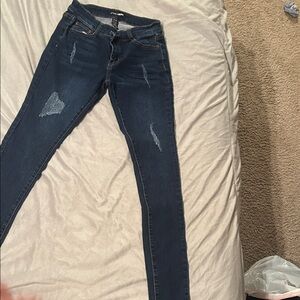 Fashion nova  Dark Blue Distressed Women Jeans
